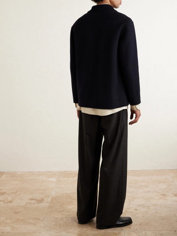 Maxwell Double-Breasted Wool Suit Jacket - BK