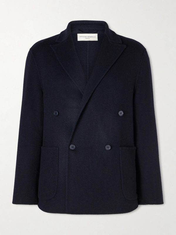 Maxwell Double-Breasted Wool Suit Jacket