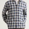 Younes Checked Cotton and Linen-Blend Shirt - FR Younes Checked Cotton and Linen-Blend Shirt - FR