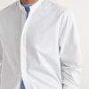 Gaston Grandad-Collar Cotton-Poplin Shirt - CU Gaston Grandad-Collar Cotton-Poplin Shirt - CU