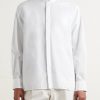 Gaston Grandad-Collar Cotton-Poplin Shirt - FR Gaston Grandad-Collar Cotton-Poplin Shirt - FR