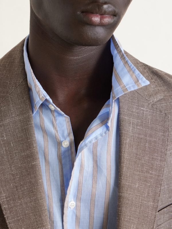 Giacomo Striped Cotton-Poplin Shirt - CU