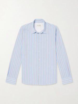 Giacomo Striped Cotton-Poplin Shirt Giacomo Striped Cotton-Poplin Shirt