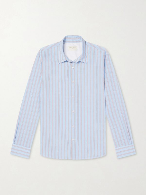 Giacomo Striped Cotton-Poplin Shirt