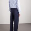 Nilson Wide-Leg Virgin Wool Drawstring Suit Trousers - BK
