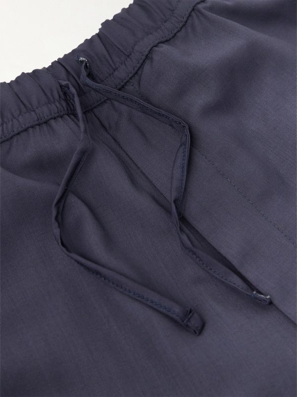 Nilson Wide-Leg Virgin Wool Drawstring Suit Trousers - CU