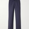 Nilson Wide-Leg Virgin Wool Drawstring Suit Trousers