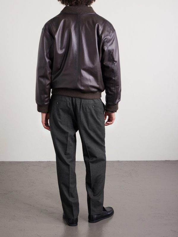 Straight-Leg Virgin Wool, Silk and Linen-Blend Trousers - BK