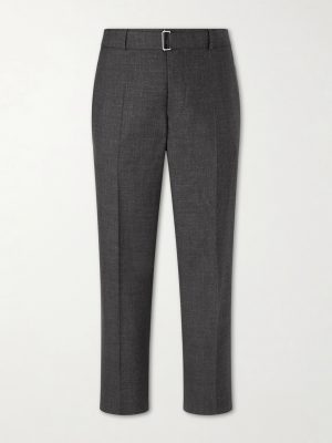 Straight-Leg Virgin Wool, Silk and Linen-Blend Trousers Straight-Leg Virgin Wool, Silk and Linen-Blend Trousers