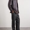 Straight-Leg Virgin Wool, Silk and Linen-Blend Trousers - OU