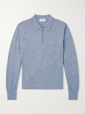 Bene Merino Wool Half-Zip Polo Shirt Bene Merino Wool Half-Zip Polo Shirt