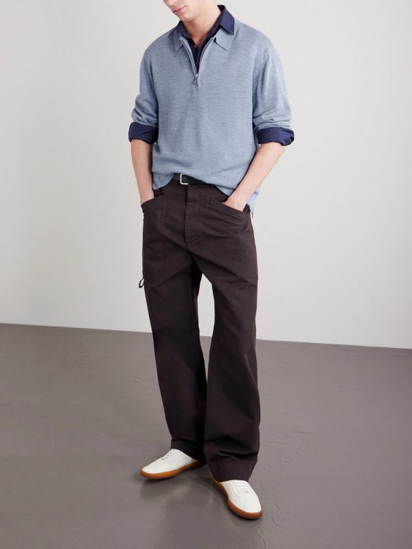 Bene Merino Wool Half-Zip Polo Shirt - OU Bene Merino Wool Half-Zip Polo Shirt - OU