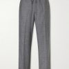 Nilson Straight-Leg Virgin Wool, Silk and Linen-Blend Drawstring Trousers