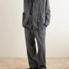 Nilson Straight-Leg Virgin Wool, Silk and Linen-Blend Drawstring Trousers - OU