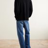 Bene Merino Wool Half-Zip Polo Shirt - BK Bene Merino Wool Half-Zip Polo Shirt - BK