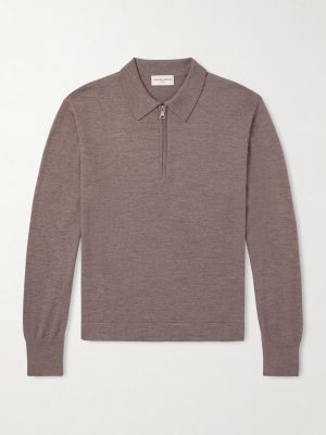 Bene Merino Wool Half-Zip Polo Shirt Bene Merino Wool Half-Zip Polo Shirt