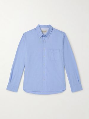 Button-Down Collar Cotton Oxford Shirt
