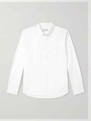 Button-Down Collar Cotton Oxford Shirt