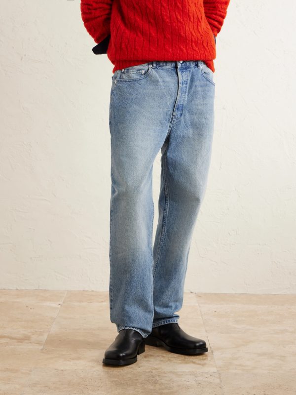 Straight-Leg Organic Jeans - FR