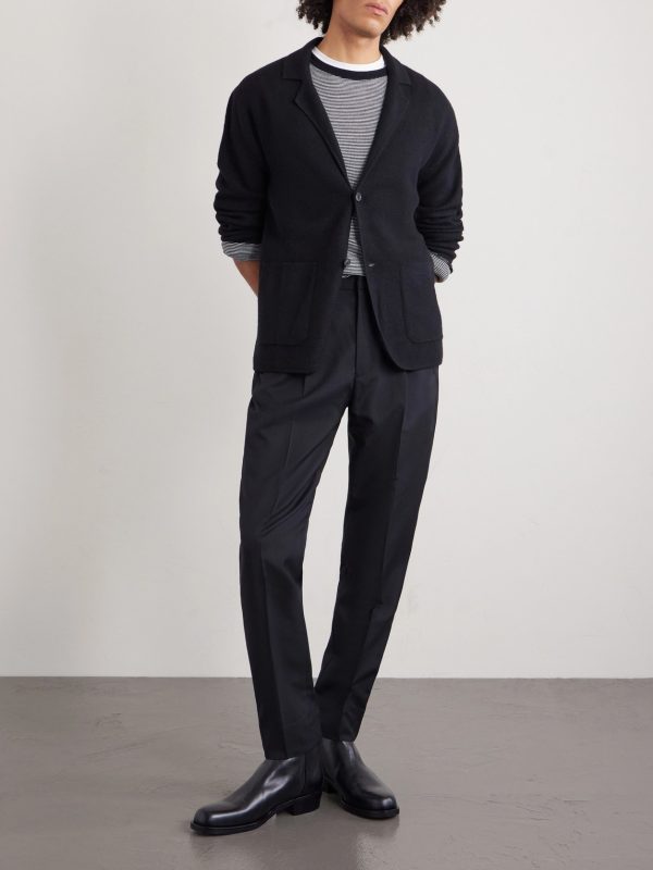 Drew Tapered Pleated Wool-Twill Trousers - OU Drew Tapered Pleated Wool-Twill Trousers - OU