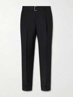 Hugo Straight-Leg Belted Virgin Wool Suit Trousers Hugo Straight-Leg Belted Virgin Wool Suit Trousers