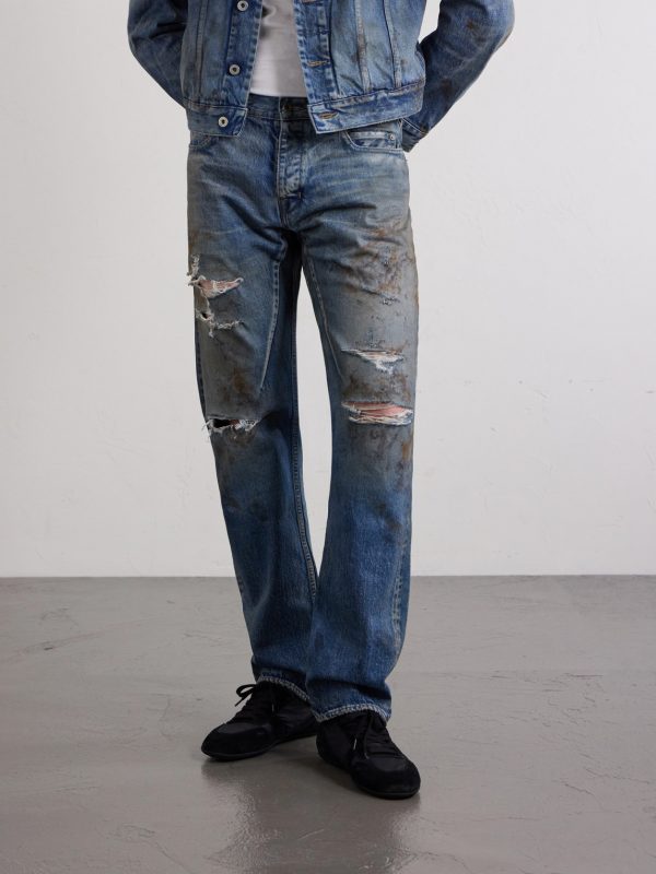 Kurdt Straight-Leg Distressed Jeans - FR