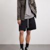 Long Boxers Butt Zipp Straight-Leg Cotton-Canvas Shorts - OU