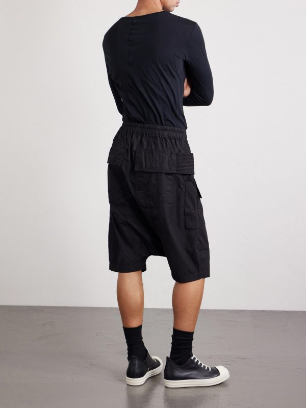 Creatch Pods Straight-Leg Cotton Cargo Shorts - BK Creatch Pods Straight-Leg Cotton Cargo Shorts - BK