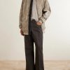 Jumbo Oversized Stone-Washed Denim Bomber Jacket - OU Jumbo Oversized Stone-Washed Denim Bomber Jacket - OU