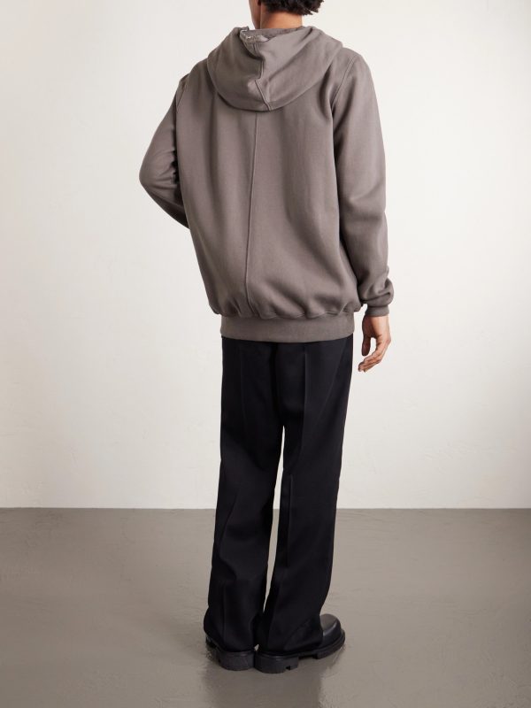 Jumbo Cotton-Jersey Zip-Up Hoodie - BK Jumbo Cotton-Jersey Zip-Up Hoodie - BK