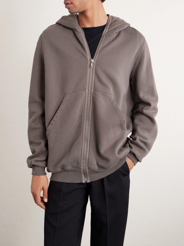 Jumbo Cotton-Jersey Zip-Up Hoodie - FR Jumbo Cotton-Jersey Zip-Up Hoodie - FR