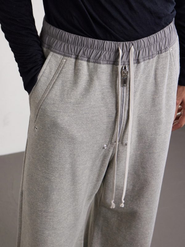 Geth Belas Wide-Leg Cotton-Blend Jersey Sweatpants - CU Geth Belas Wide-Leg Cotton-Blend Jersey Sweatpants - CU