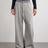Geth Belas Wide-Leg Cotton-Blend Jersey Sweatpants - FR Geth Belas Wide-Leg Cotton-Blend Jersey Sweatpants - FR