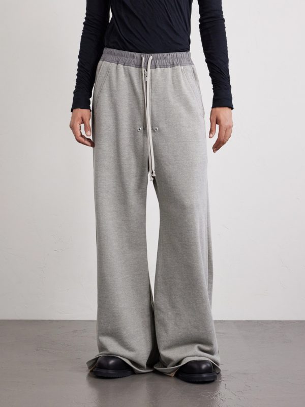 Geth Belas Wide-Leg Cotton-Blend Jersey Sweatpants - FR Geth Belas Wide-Leg Cotton-Blend Jersey Sweatpants - FR