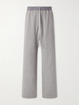 Geth Belas Wide-Leg Cotton-Blend Jersey Sweatpants Geth Belas Wide-Leg Cotton-Blend Jersey Sweatpants