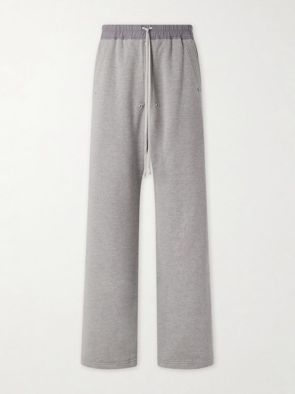 Geth Belas Wide-Leg Cotton-Blend Jersey Sweatpants Geth Belas Wide-Leg Cotton-Blend Jersey Sweatpants
