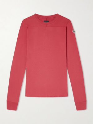 + Moncler Slim-Fit Logo-Appliquéd Cotton-Jersey T-Shirt + Moncler Slim-Fit Logo-Appliquéd Cotton-Jersey T-Shirt