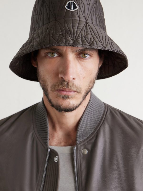 + Moncler Logo-Appliquéd Padded Quilted Shell Bucket Hat - FR