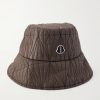 + Moncler Logo-Appliquéd Padded Quilted Shell Bucket Hat