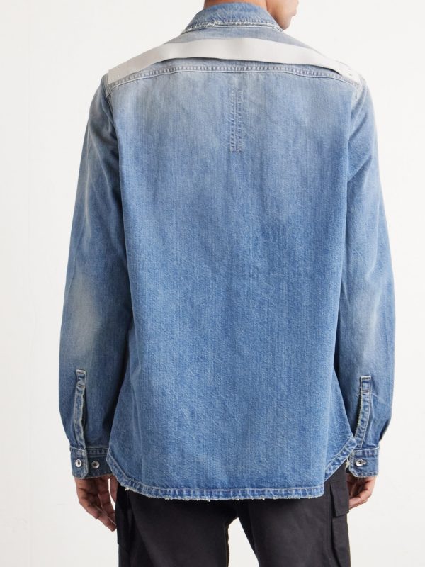 Distressed Denim Overshirt - BK