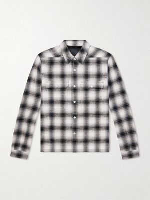 Level Cropped Checked Cotton Shirt