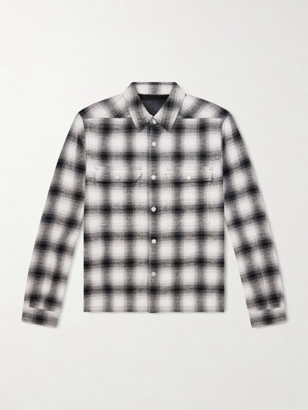 Level Cropped Checked Cotton Shirt Level Cropped Checked Cotton Shirt