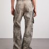 Straight-Leg Cargo Jeans - BK Straight-Leg Cargo Jeans - BK