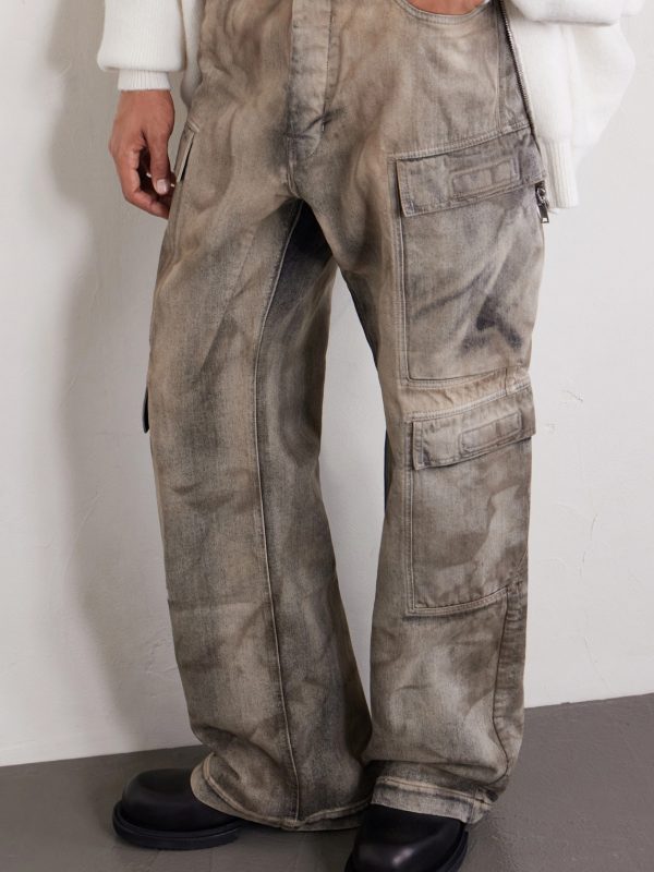 Straight-Leg Cargo Jeans - CU Straight-Leg Cargo Jeans - CU