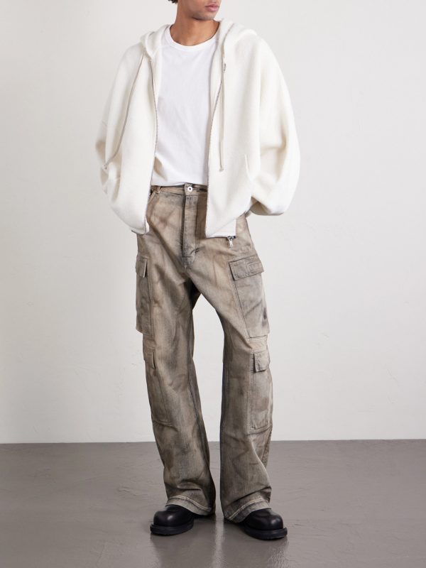 Straight-Leg Cargo Jeans - OU Straight-Leg Cargo Jeans - OU