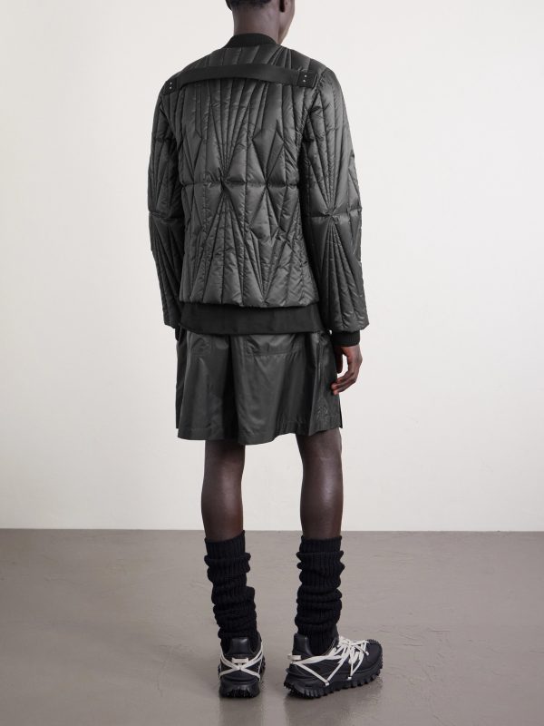 + Moncler Logo-Appliquéd Quilted Shell Down Jacket - BK + Moncler Logo-Appliquéd Quilted Shell Down Jacket - BK