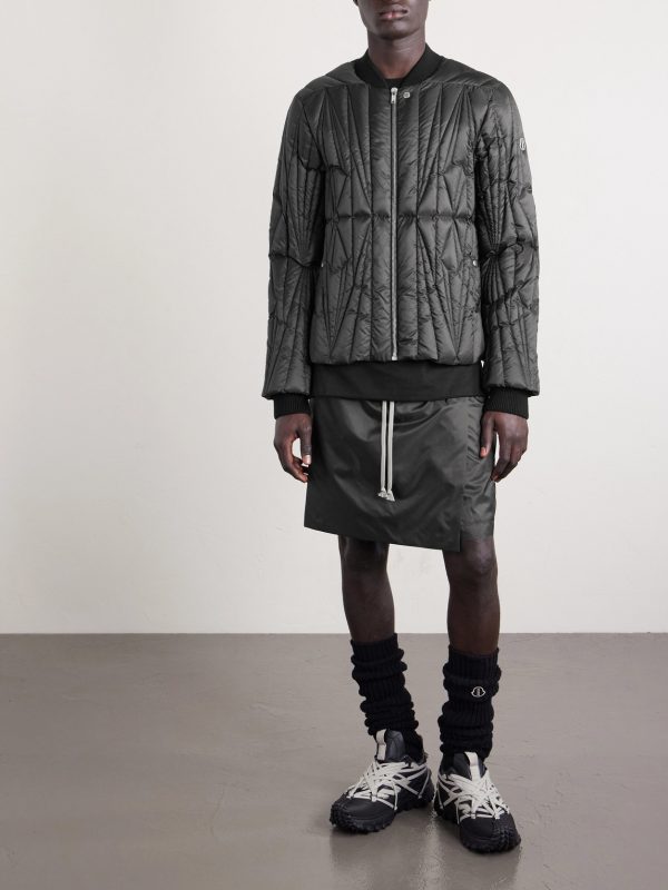 + Moncler Logo-Appliquéd Quilted Shell Down Jacket - OU + Moncler Logo-Appliquéd Quilted Shell Down Jacket - OU