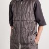 + Moncler Slim-Fit Logo-Appliquéd Quilted Shell Hooded Down Gilet - FR