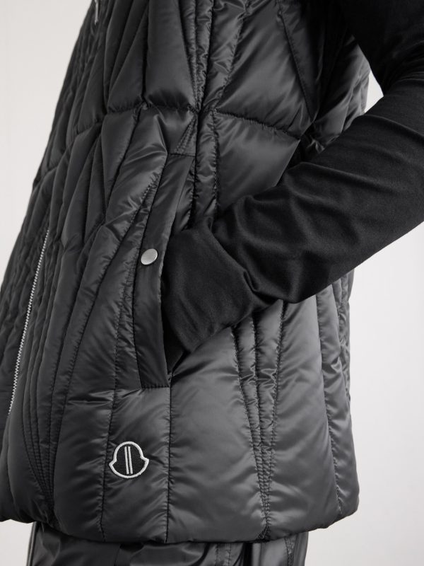 + Moncler Quilted Shell Hooded Down Gilet - E1