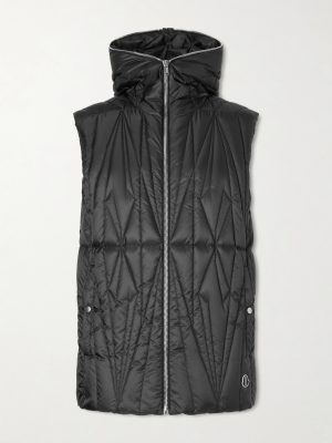 + Moncler Quilted Shell Hooded Down Gilet + Moncler Quilted Shell Hooded Down Gilet